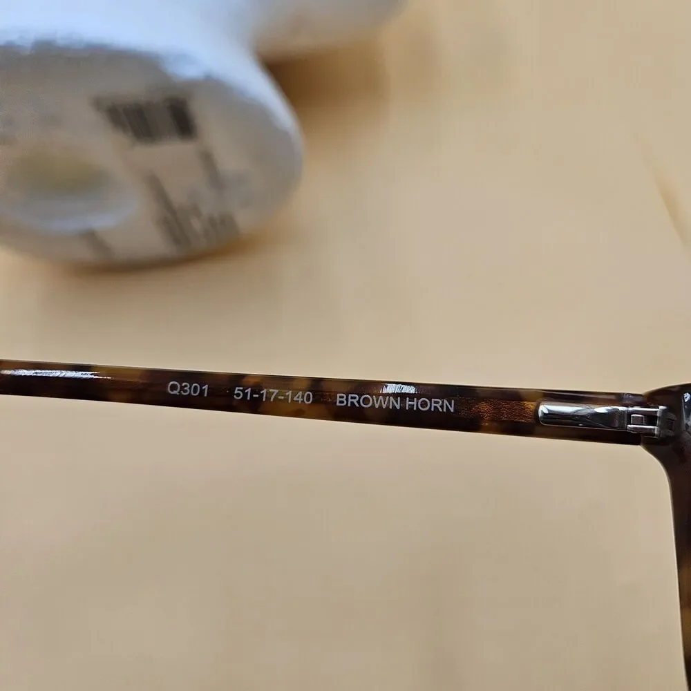 New Converse Q301 Mens Eyeglasses Frames Brown Horn Tortoise opticals 51-17-140